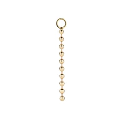 China Real Solid 14Karat Eternal Metal Solid Gold Ball Chains CLASSIC for sale