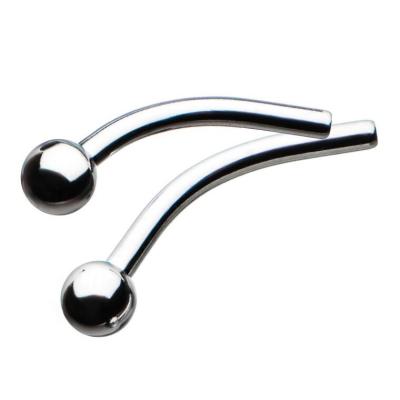 China ASTM F-136 TI 6AL4V ELI Threadless Titanium ASTM F-136 Curve Bar Body Jewelry for sale