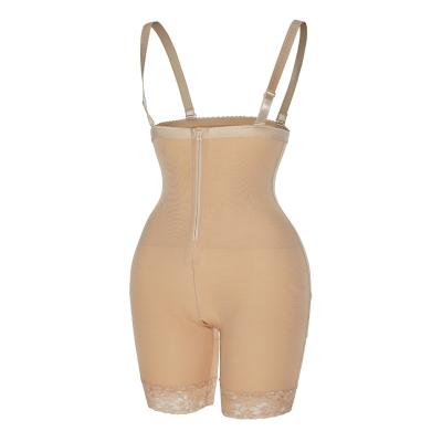 China Breathable Plus Size One Piece Tummy Control Underwear Zipper Waist Slim Bodysuit Fullbody Shapewear for sale