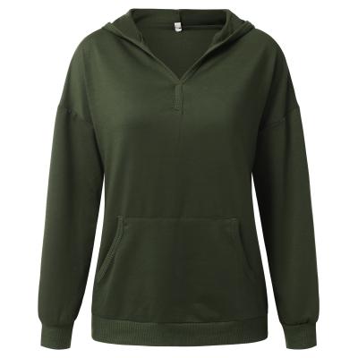 China 2021 Women's Hoodies Comfortable Loose Sweatshirts Autumn Winter Solid Color Casual Anti-wrinkle for sale