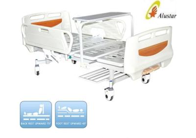 China ABS Railing Double Crank Medical Hospital Beds With Shoes Holder ( ALS-M218) for sale