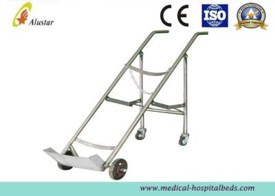 Chine Chariot à pieds de double d'acier inoxydable d'équipement de médecine pour la bouteille d'oxygène (ALS-A07) à vendre