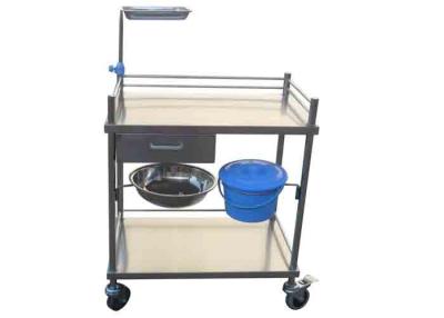 China One Drawer Stainless Steel Medical Trolley Treatment Cart Hospital Equipment (ALS-SS006) for sale