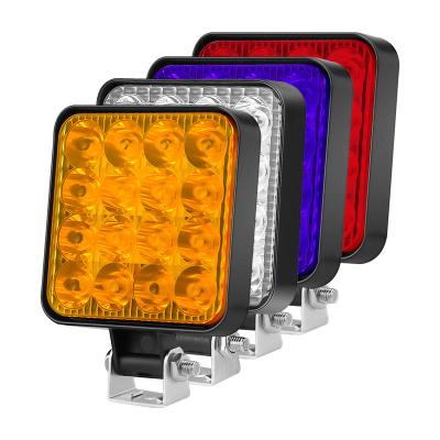 China 4 COLORS Off Road UTV ATV Can-Am LED Work Light 3.3 Inch 3.3 Inch Working Machinery Auxiliary Spot Lights Outdoor Hunting Green Lights for sale