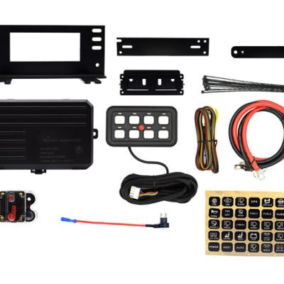 China Vehicle Electrical Updates Circuit Control Relay System Auto LED On Off Switch Pod Panels 8 Strip Touch Control Panel For Off Road Truck Selection for sale