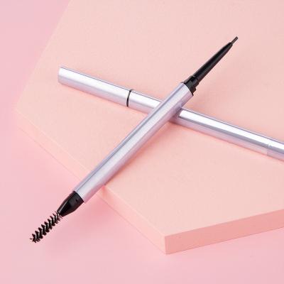 China Waterproof Eyebrow Pencil Set Private Label Retractable Eyebrow Pencil With Brush for sale