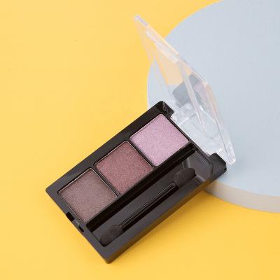 China 3 Color Waterproof Eyeshadow Palette Private Label Custom Eyeshadow Palette for sale