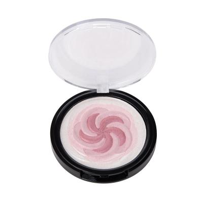 China OEM Waterproof Private Label 2 In 1 Waterproof Highlighter Blush Palette for sale