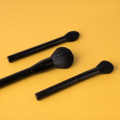 China 5PCS Facial Profession Synthetic Black Makeup Brush Set for sale