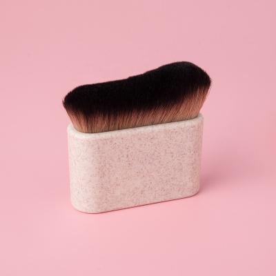 China Face Customized Foundation Makeup Simple Wheat Straw Brush for sale