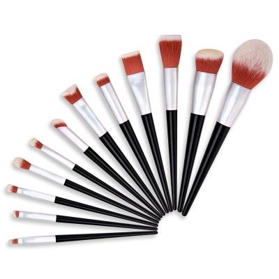 China Professional Face 12 Pcs Hair Size Quality Eyeshadow Makeup Soft Brush Set for sale