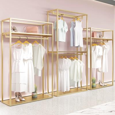 China For Clothing Store Furniture Garment Display Shopping Clothing Racks Garment Racks For Showrooms for sale