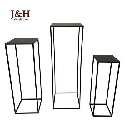 China Store Window Display Rack For Retail Tables Single Metal Display Clothing Shoes Style Nesting Display Tables For Store Display for sale