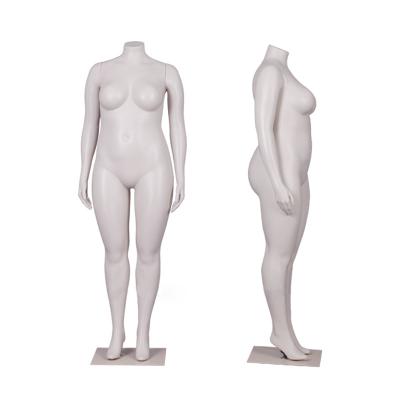 China Big Female Mannequins Full Body Plastic Fat Mannequin Women Cheap Headless Fat Mannequin Female Mannequin Wholesale for sale