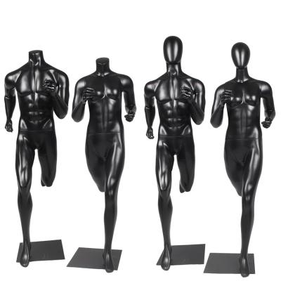 China Other Full Body Holding Muscle Women Show Mannequin Black Muscle Action Sports Fiberglass Male Female Mannequins for sale