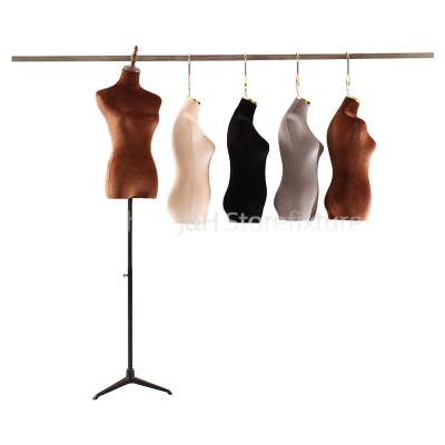 China Other Fashion Mannequin Female Hanging Mannequin Female Body Covered Half Torso Cloth for sale