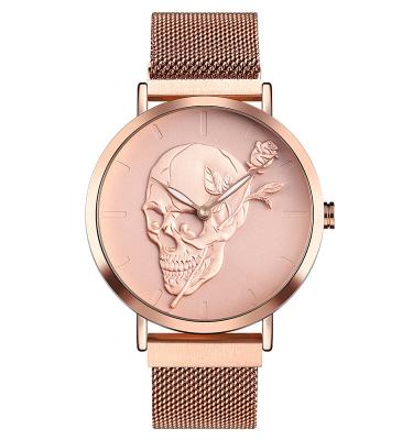 China New Design Unique Waterproof Rose Plated Men Wrist Watches Brand Your Own Watch Mesh Brand Watches Men Wrist for sale