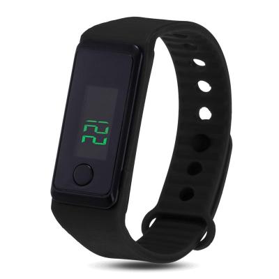 China Newest Model Eco - Friendly Digital Calorie Step Counter Wrist Band Sports Pedometer for sale