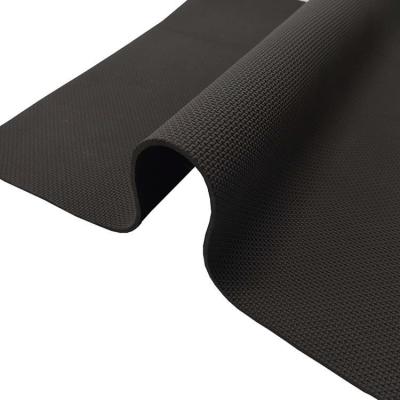 China Zwarte dik 2mm het Schuimbroodjes van het Neopreenblad, Met een laag bedekt Nylon Rubberblad Te koop