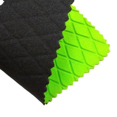 China Anti Skid 1.5 Mm Embossed Neoprene Fabric Nylon Coated Elastic for sale