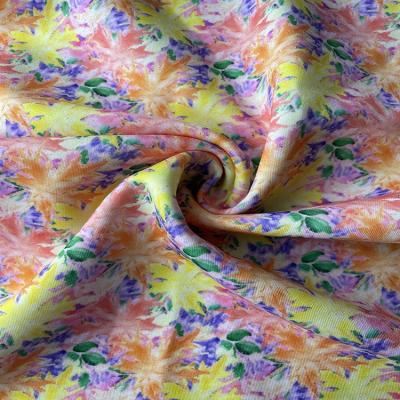 China Floral 170gsm Digital Printed Neoprene Fabric 150CM Width for sale