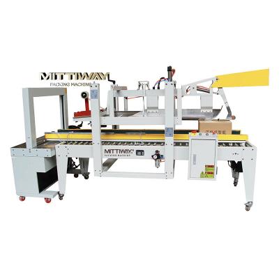 China Factory Wholesale Waves Closing Case Sealer Packing Machine and Carton Box Folding Strapping and Strapping Machine for sale