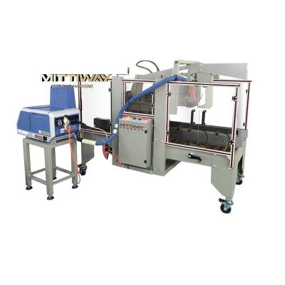 China Factory Manufacture Semi-automatic Flaps Folding Case Sealer with Glue Machine for sale