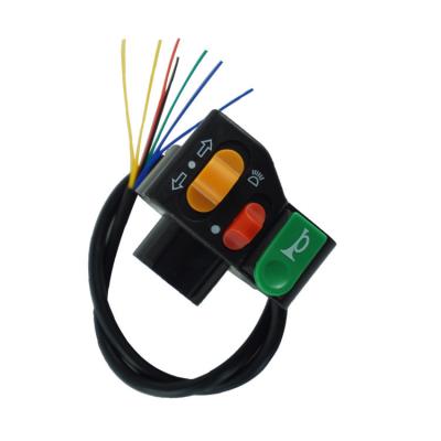 China Plastic Waterproof Switch Motorcycle modified horn steering headlight Turn Signal switch for 22mm universal for sale