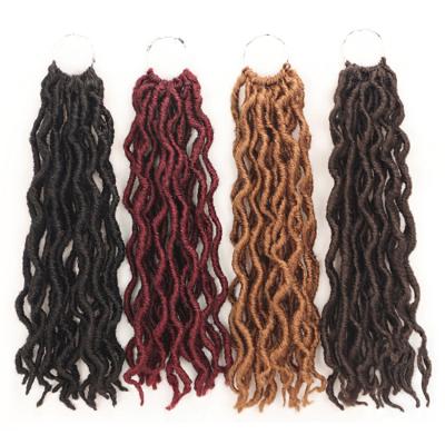 China Afro Wave 12inch Braiding Hair Extensions Synthetic Curly Crochet Braiding Hair Synthetic Hair Extensions For Black Women for sale