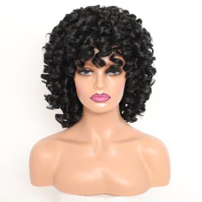 China Cheap Curly Curl Wigs Cuticle Aligened Unprocessed Synthetic Hair Wigs for sale