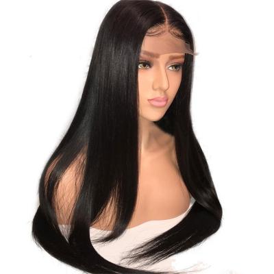 China Natural Hair Front Pigs Hair Extensions Kinky Curly Pixie Cut Lace Part Human Hair Silky Straight Wave Hair Wig for sale