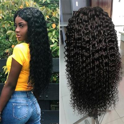 China Best Quality 13x4 Deep Wave Hair Wholesale Lace Front Wigs Deep Wave HD Lace Front Hair Wigs for sale