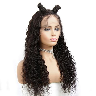 China 100 Color 100 Long Water Wave 13x4 Water Wave Black Natural Virgin Hair Wigs Cheap Swiss Lace Wigs Lace Front Wig for sale