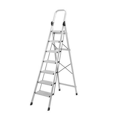 China Folding Ladders Steel Ladders 5 Steps Step Fire Ladder Floor Mat Household Sri Lanka With Rail For Slab Two Stools Rubber Fiberglass for sale