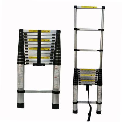 China 5.6M Folding Telescopic Aluminum Step Ladders Firefighter Extension Ladder Heavy Duty Converted 8 Meter Aluminum Price As Seen On TV for sale