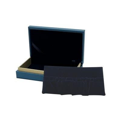 China Price Jewelry Biodegradable Magnetic Creative Flocking Cardboard Box For Necklace With Black Velvet Insert for sale