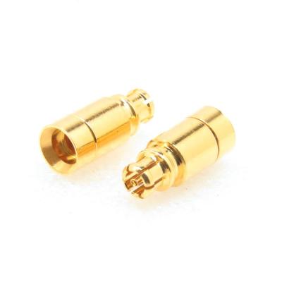 China Mini SMP SMPM Solder Brass Plug For .085 RG405 for sale