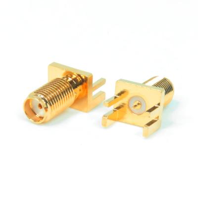 China Pitch Jack Flat Tab SMA Bulkhead End Contact For 0.062 Inch PCB 1436-6251S61-50 for sale