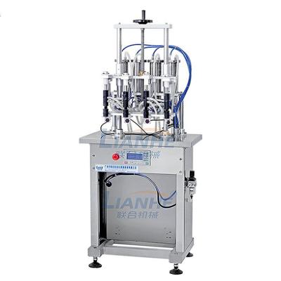 China Chemical Lianhe Perfume Production Line Equipment Bottle Perfume Oil Filling Capping Machine for sale