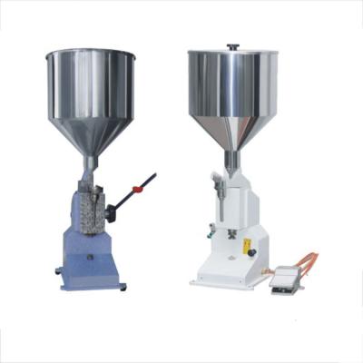 China LH-A02 Pneumatic beverage piston filling machine/mini liquid filler/manual cream filling machine for sale