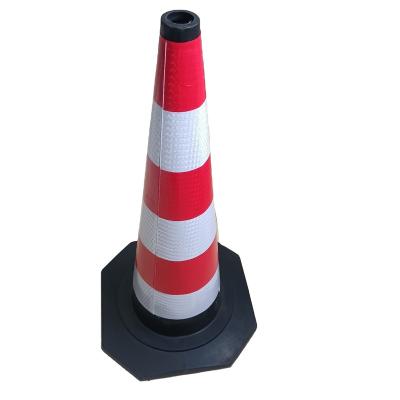 China 90cm Traffic Heavy Duty Reflective Rubber Cone LZ-114 for sale