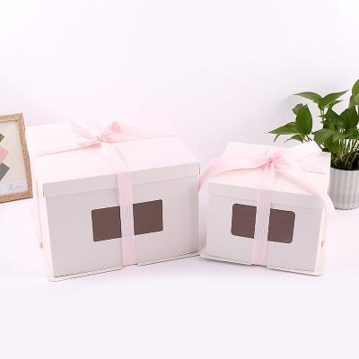 China Biodegradable Bake Delivery Package Food Packaging Paper Cake Box Containers for sale