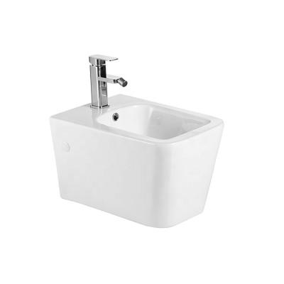 China Human Body Manufacturer Wholesale Ceramic Bathroom Europe Standard Wall Hung Bidet Cleaning for sale