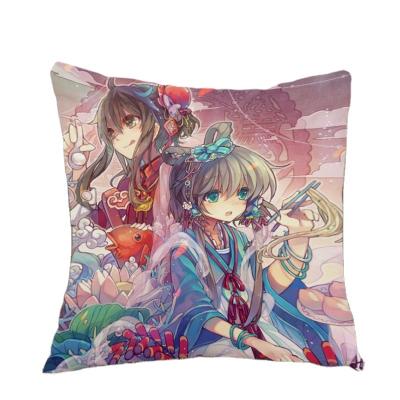 China Folded Japanese Anime Cartoon Plush Pillow Tile Cushion Cover Hugging Adult Pillow Case Covers for sale