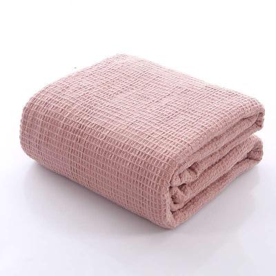 China Wholesale Cheap Super Soft Luxury Folded Throw Blanket Cotton for sale