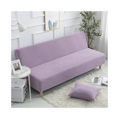 China Modern Hot Selling Elastic Folding Sofa Bed Cover Corn Cashmere Universal Solid Color Sofa Cover From Amazon for sale