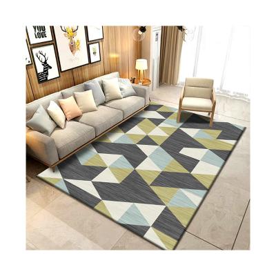 China 100% Polyester Running Anti-Slip Modern Luxury Rug Fast Shipping Geometric Pattern for sale