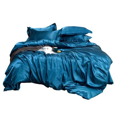 China Wholesale Nondisposable Printed Jacquard Polyester Cotton Sateen Four Piece Bedding Set With 4 Pieces for sale