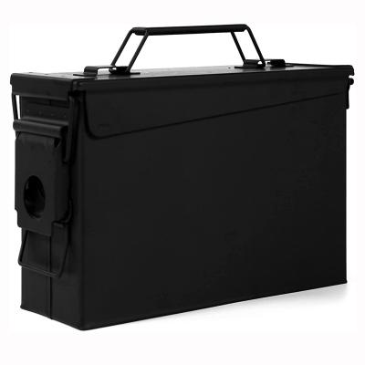 China Maxinun Metal Ammo Can 30/50 Cal, Waterproof Ammo Storage Box, Army Military Solid Containers Steel Case W325x H220 x H220 mm for sale