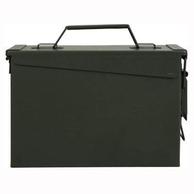 China Maxinun Metal Ammo Can 30/50 Cal, Waterproof Ammo Storage Box, Army Military Solid Containers Steel Case W325x H220 x H220 mm for sale